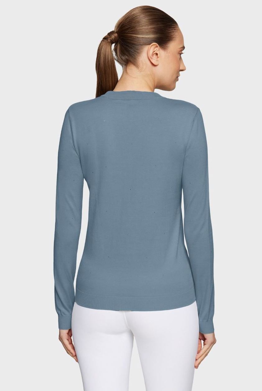 Dusty Blue Samshield Phoebe Knitted Top
