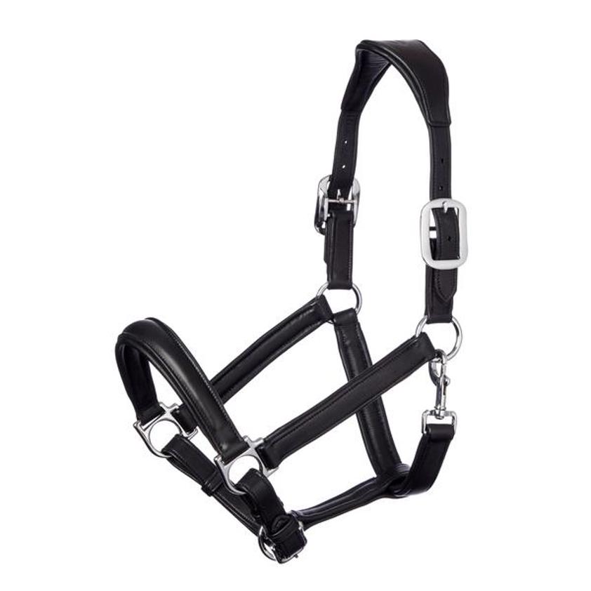 Black LeMieux Anatomic Leather Headcollar