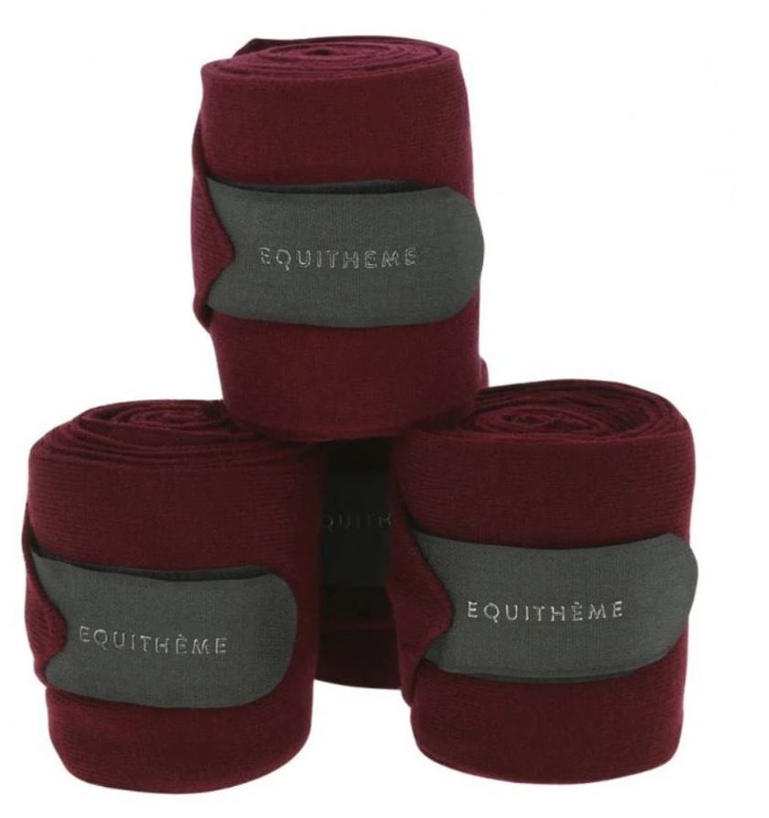 Burgundy Equitheme Stable Bandages
