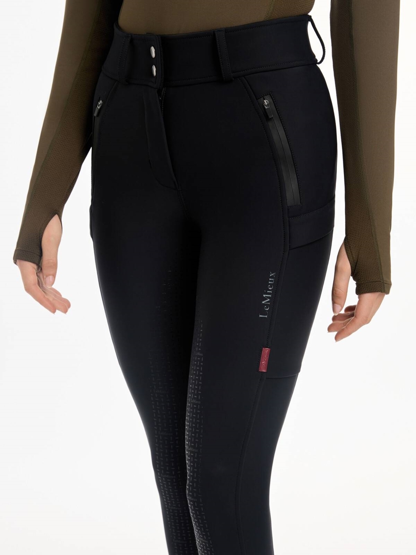 Black LeMieux Waterproof Full Seat Breeches