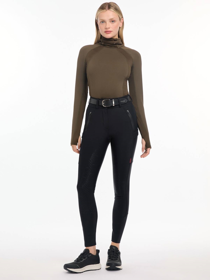 Black LeMieux Waterproof Full Seat Breeches