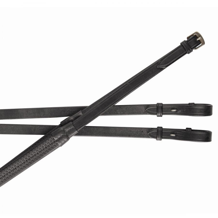 Black Kincade Rubber Reins