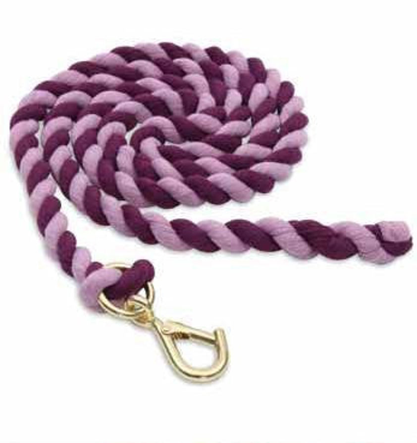 Navy/Red Cotton Two Tone Lead Rope