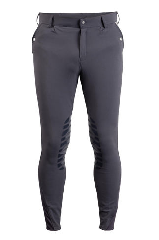 Equetech Men's Kingham Breeches – Hardwearing Woven Fabric, Suede Knees, 3 Pockets
