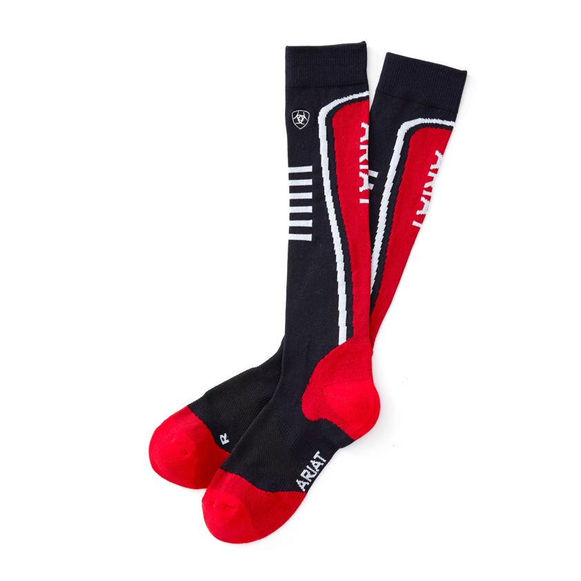 Navy/Red AriatTEK Slimline Performance Socks