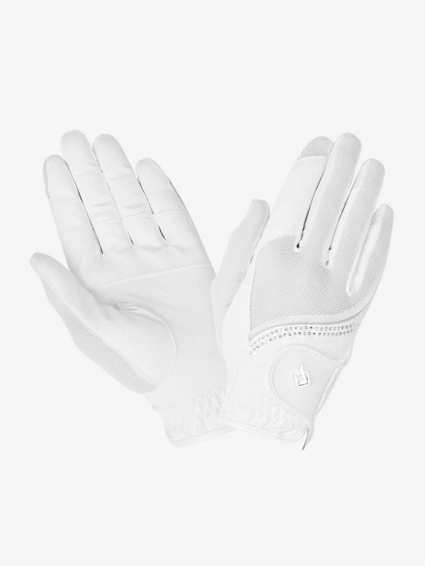 White LeMieux Crystal Gloves