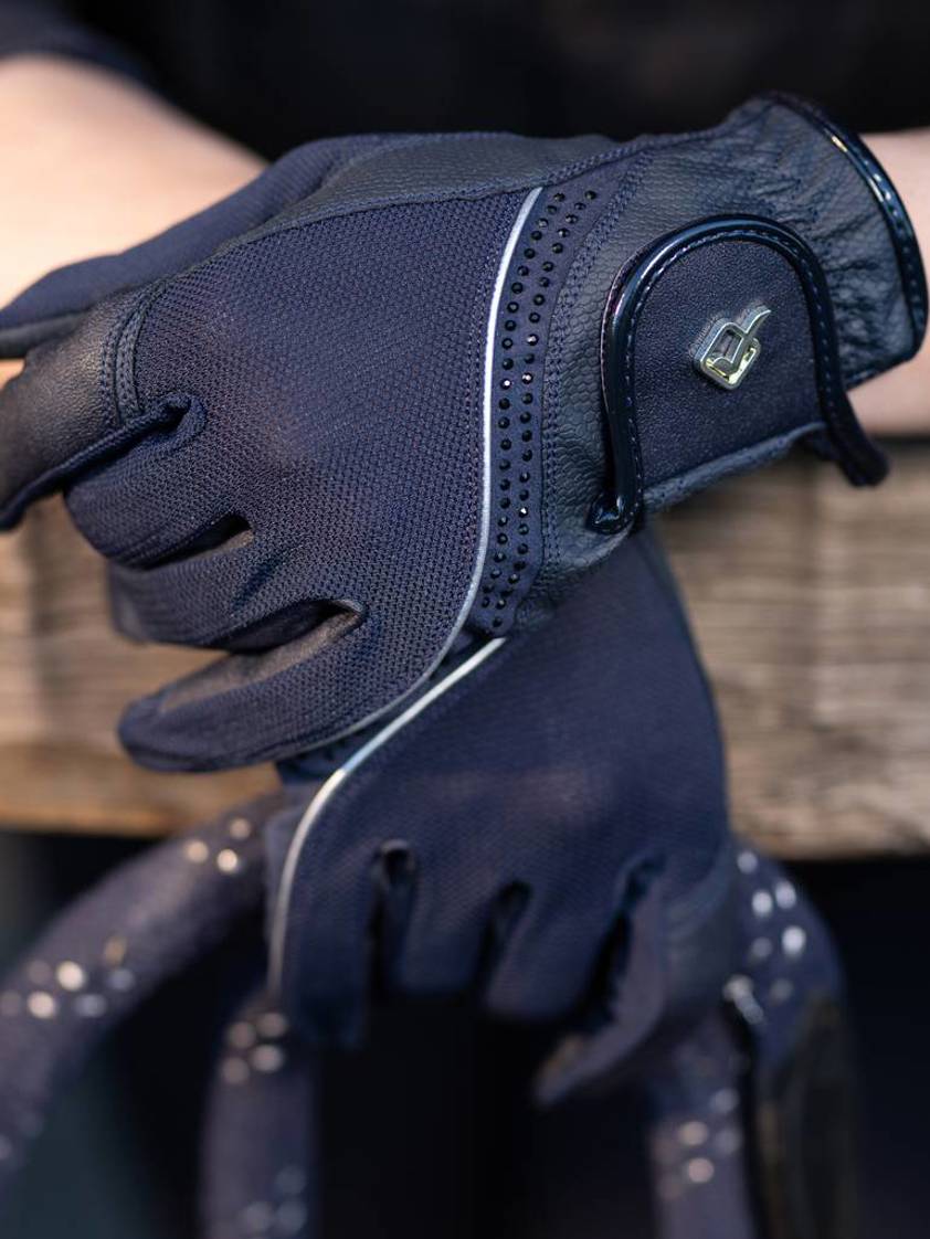 Navy LeMieux Crystal Gloves