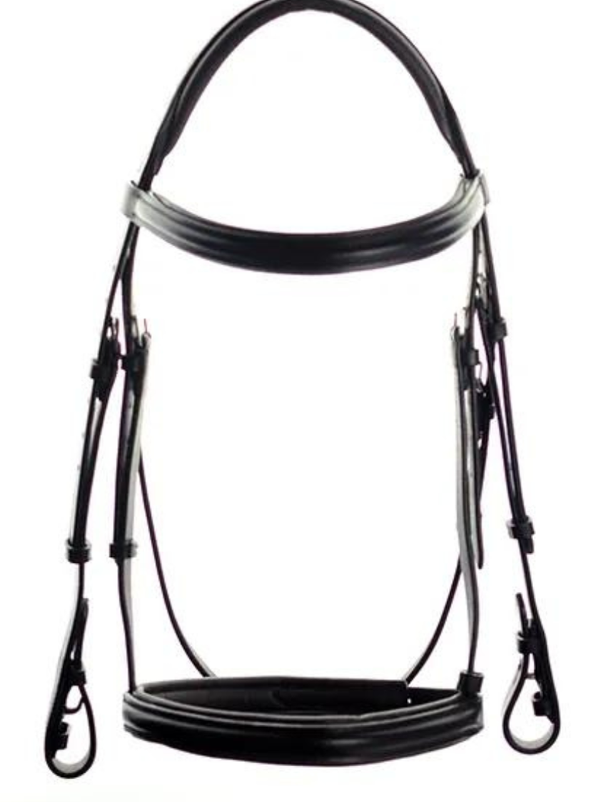 Black Ascot Comfort Show Bridle