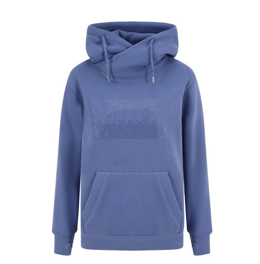 Blue Equetech Crystal Signature Cross-Over Hoodie