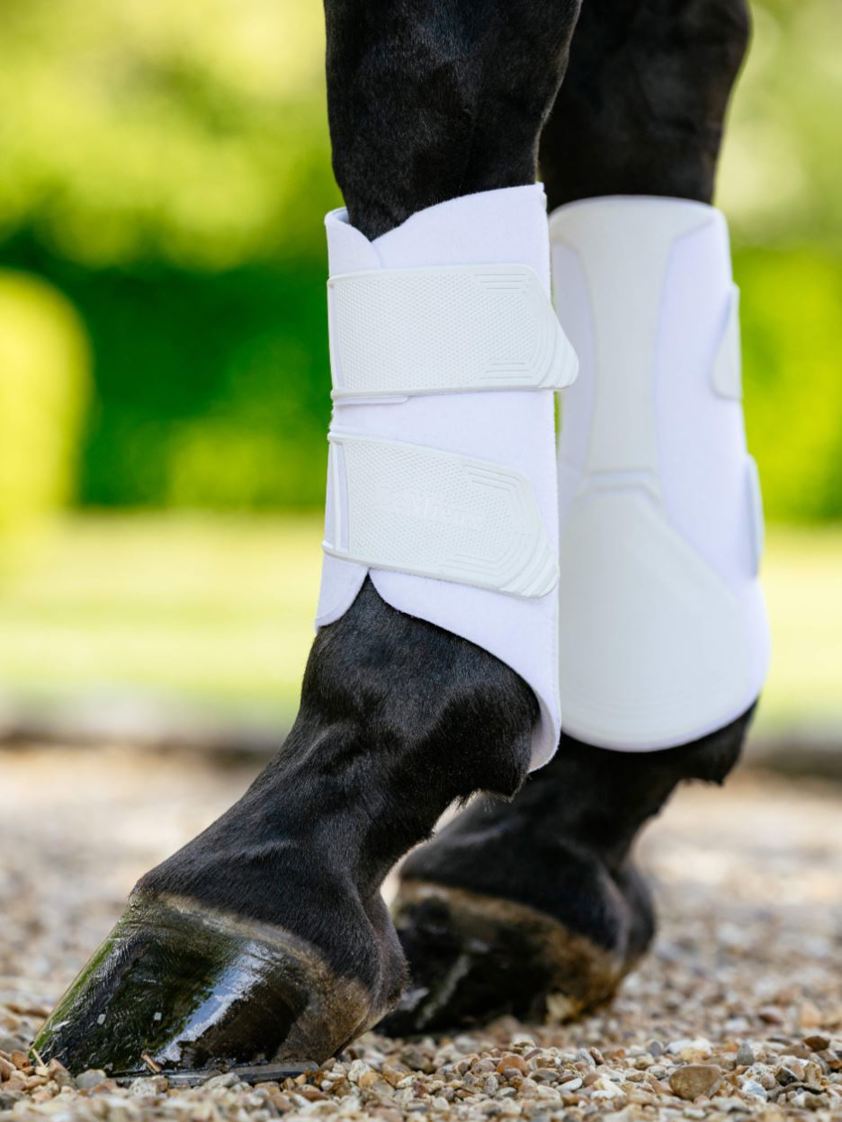 White LeMieux Technical Brushing Boots