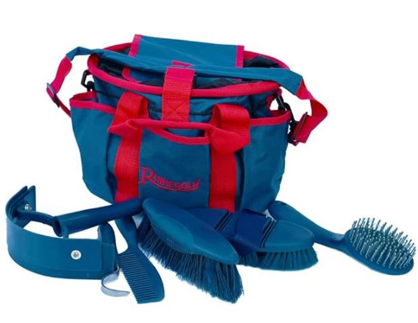 Navy Rhinegold Grooming Bag With Kit