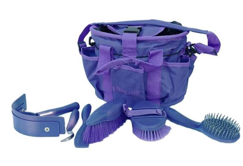 Purple Rhinegold Grooming Bag With Kit