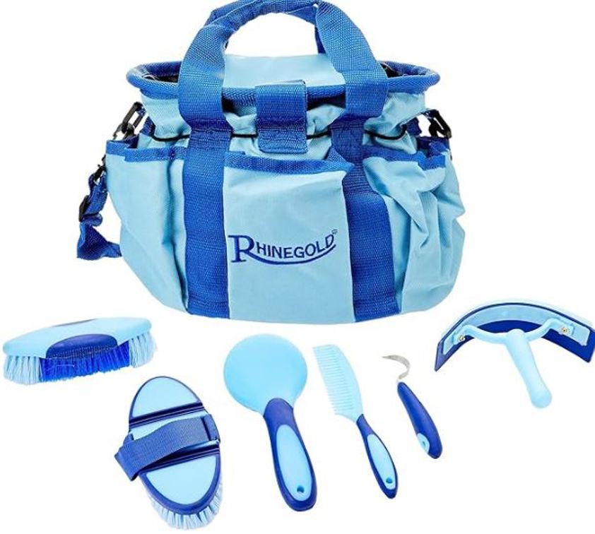 Blue Rhinegold Grooming Bag With Kit
