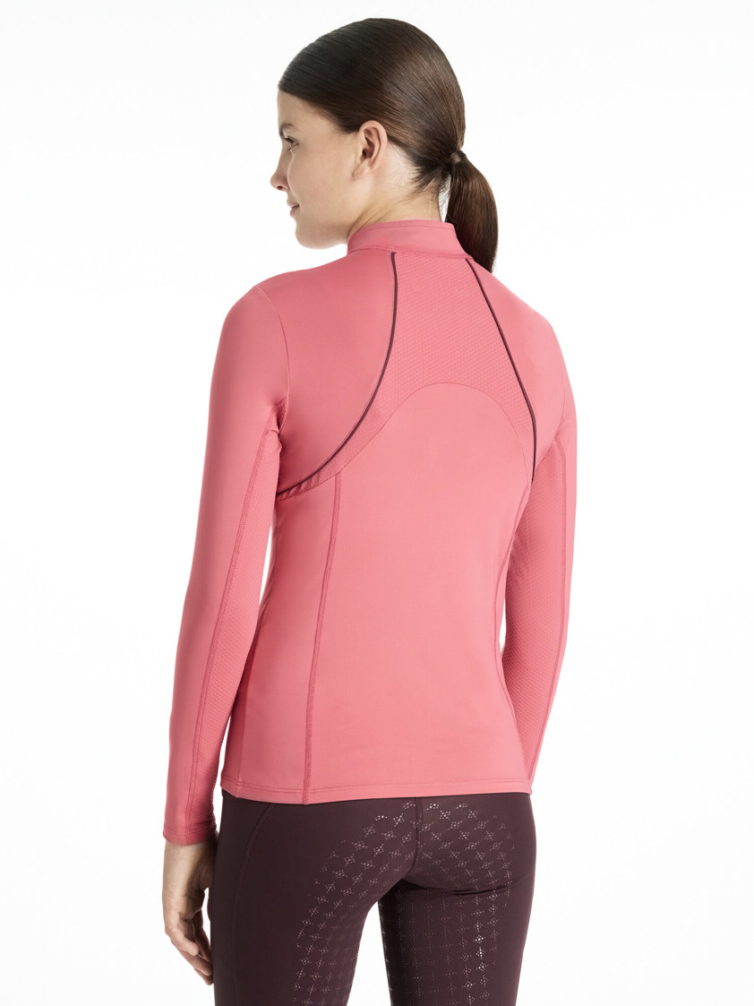Cranberry LeMieux Young Rider Mia Mesh Base Layer