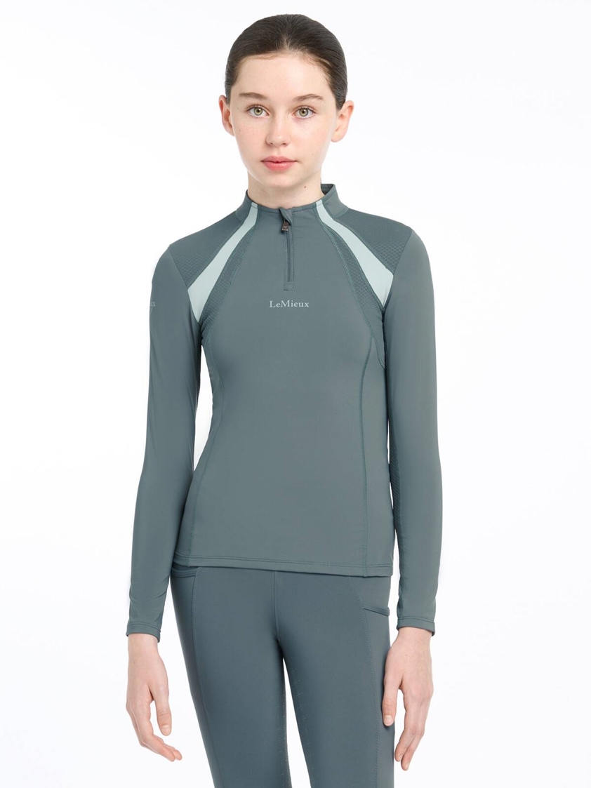 Petrol LeMieux Young Rider Mia Mesh Base Layer