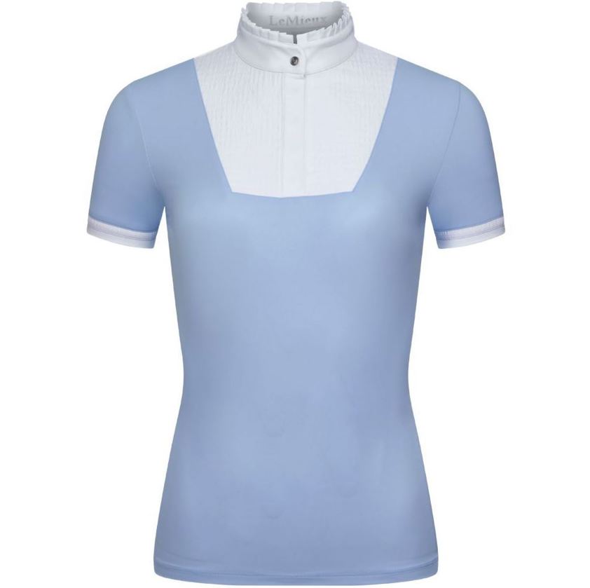 Mist LeMieux Sophia Short Sleeve Pleated Show Shirt