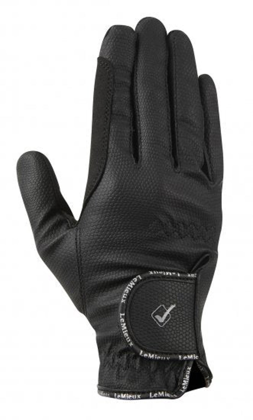 Black LeMieux Pro Touch Classic Gloves by LeMieux