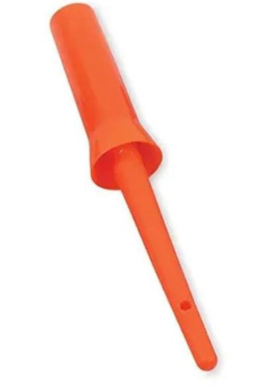 Orange Shires Hoof Oil Brush with Cap