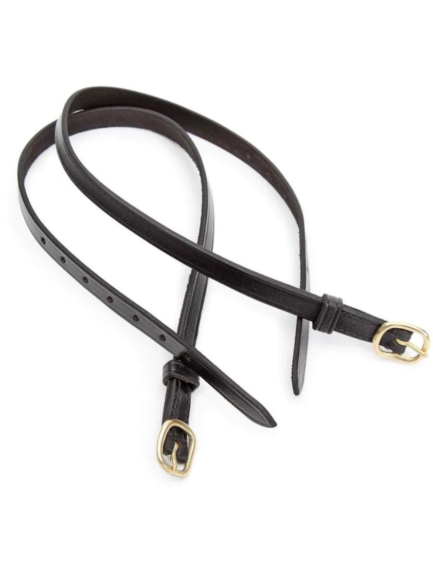 Black Shires Blenheim Leather Spur Straps