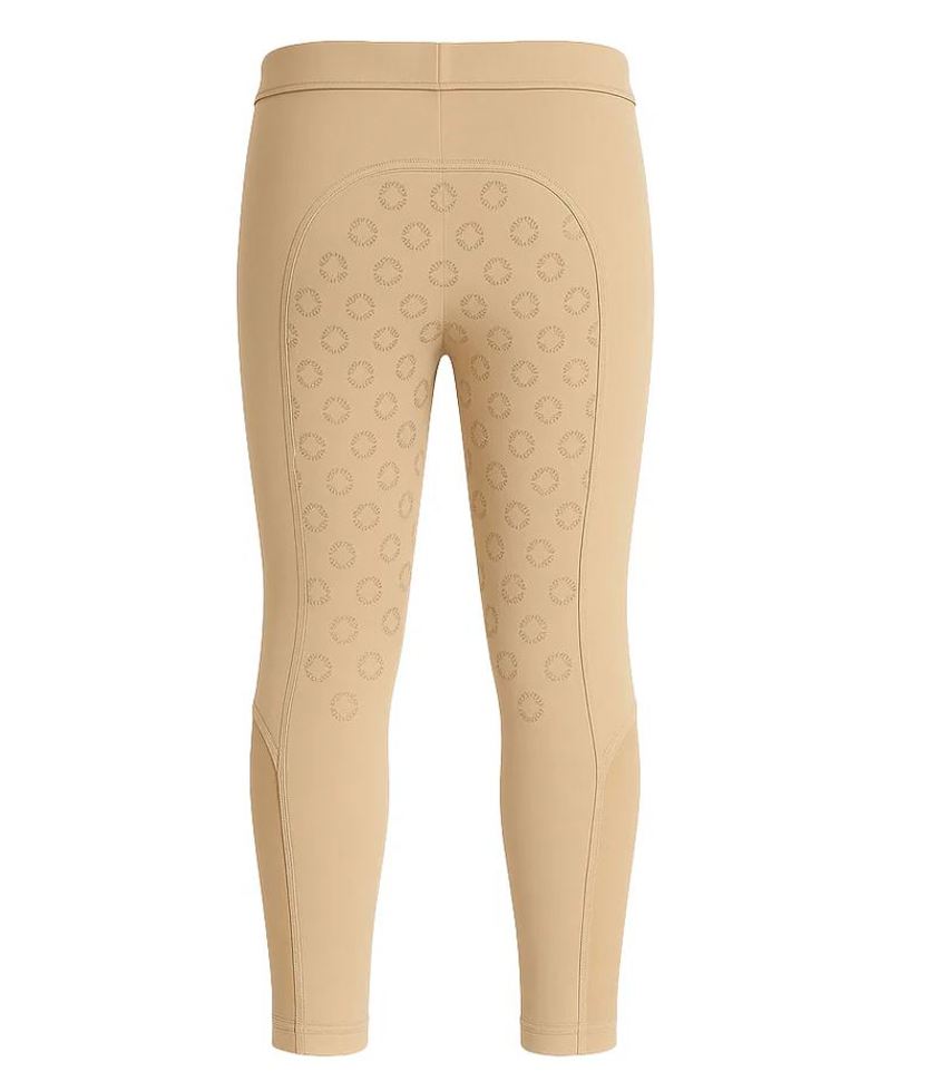Beige Equetech Junior Elite Pull On Breeches