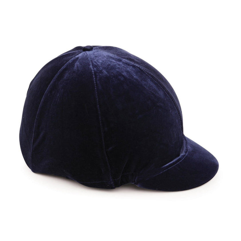 Navy Shires Velvet Hat Cover