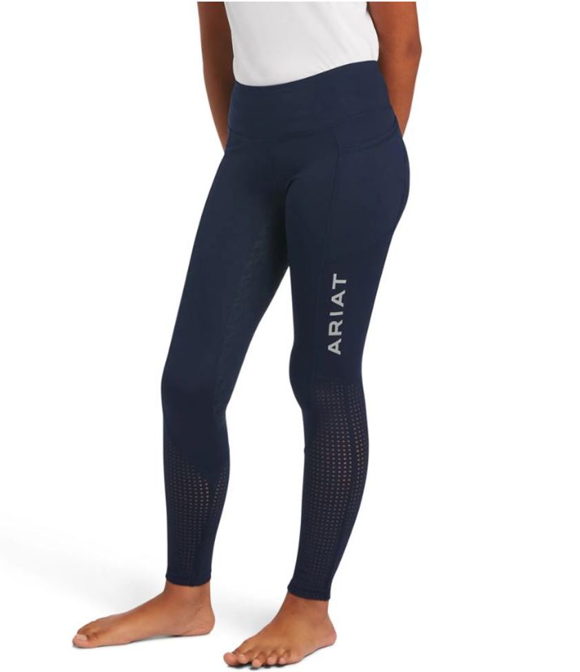 Navy Ariat Youth EOS 2.0 Full Seat Riding Tights