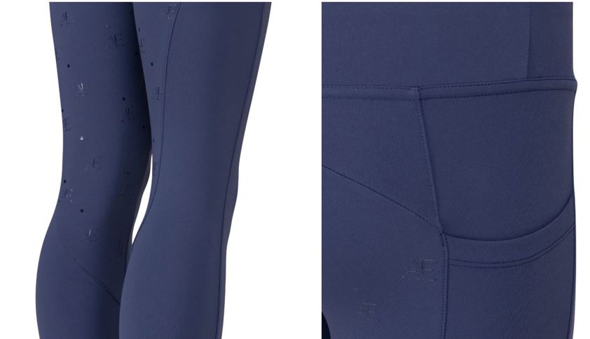 Midnight Aubrion Equestrian Riding Tights -Young Rider