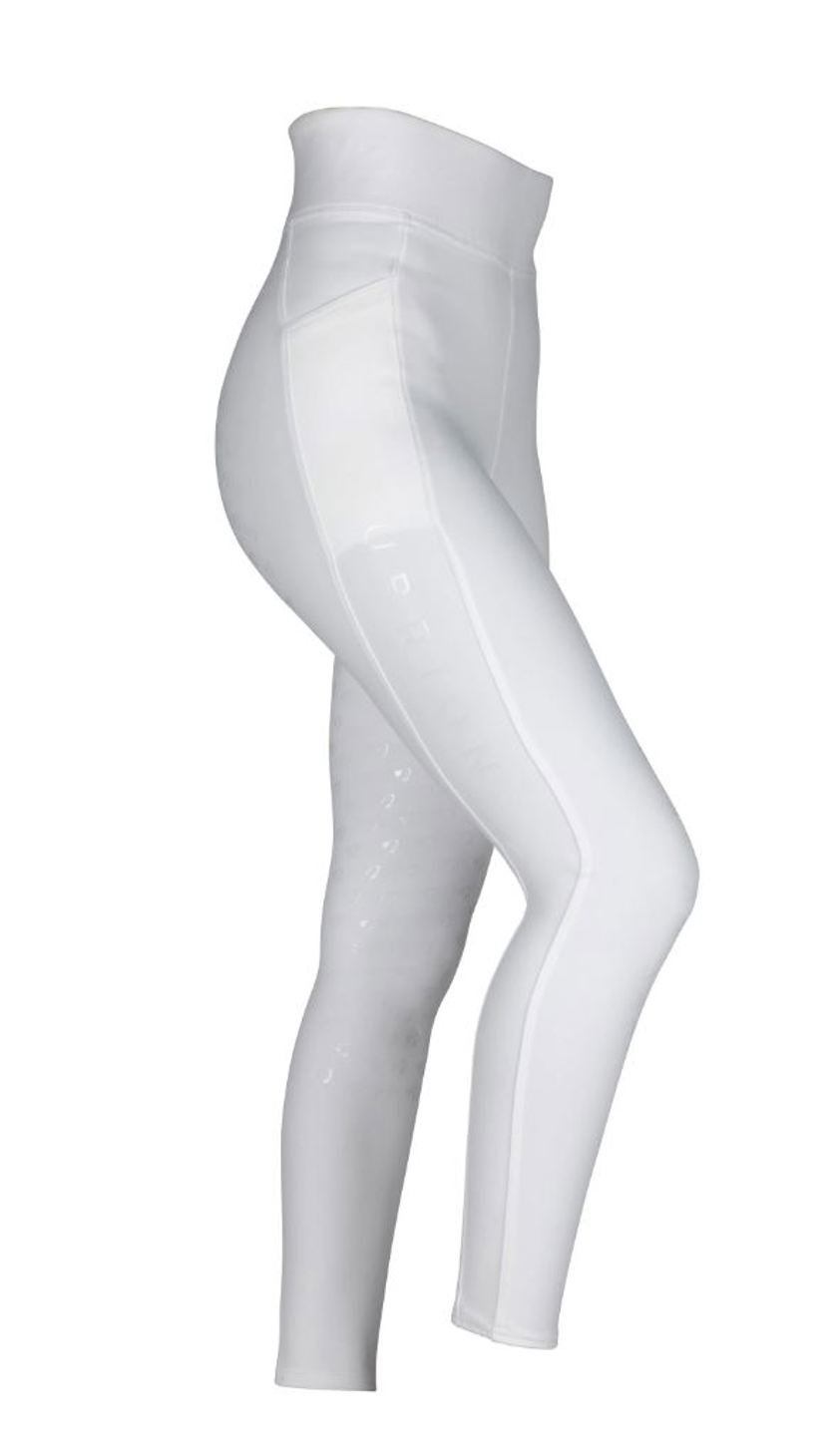 White Aubrion Eltar Young Rider Riding Tights