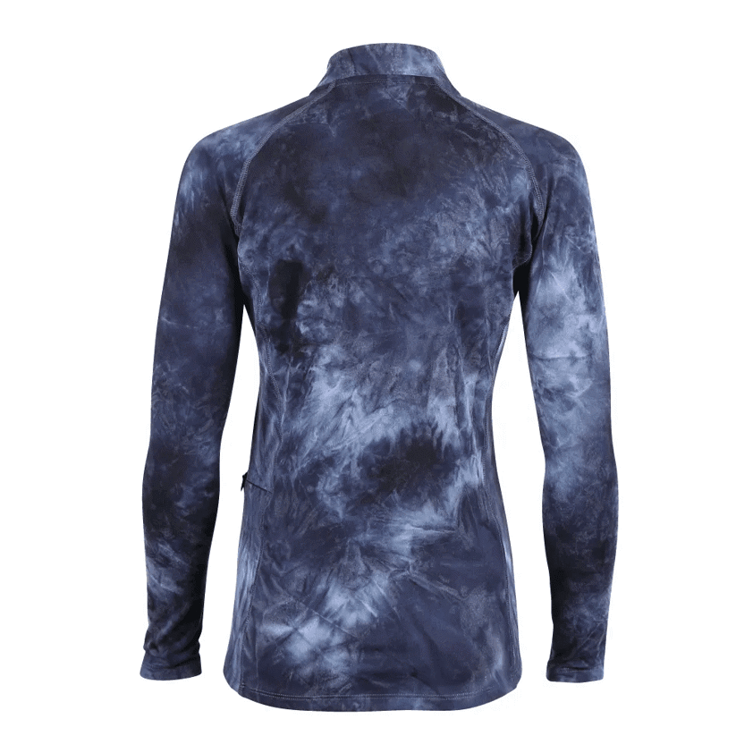 Navy Tie Dye Aubrion Young Rider Revive LS Base Layer