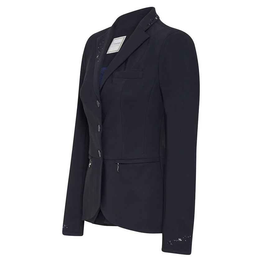 Navy Samshield Victorine Flower Jewellery Show Jacket