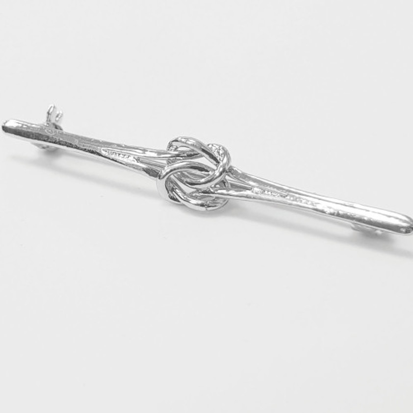 Silver Knot Stock Pin