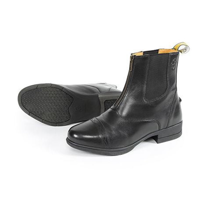 Black Moretta Junior Rosetta Front Zip Boots