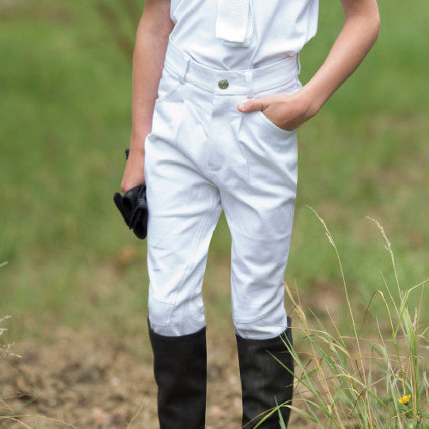 Beige Equetech Boys Sports Breeches