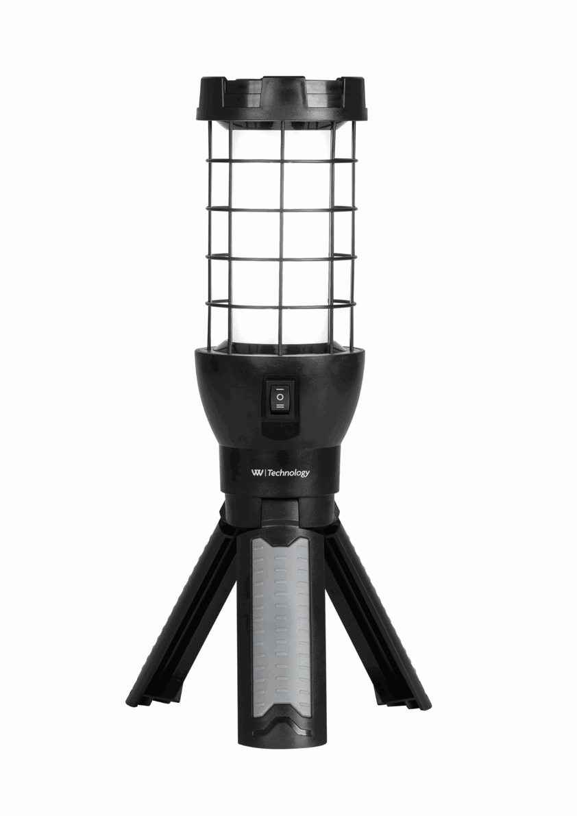 Black/Grey Woof Wear Rechargeable Tripod Lantern