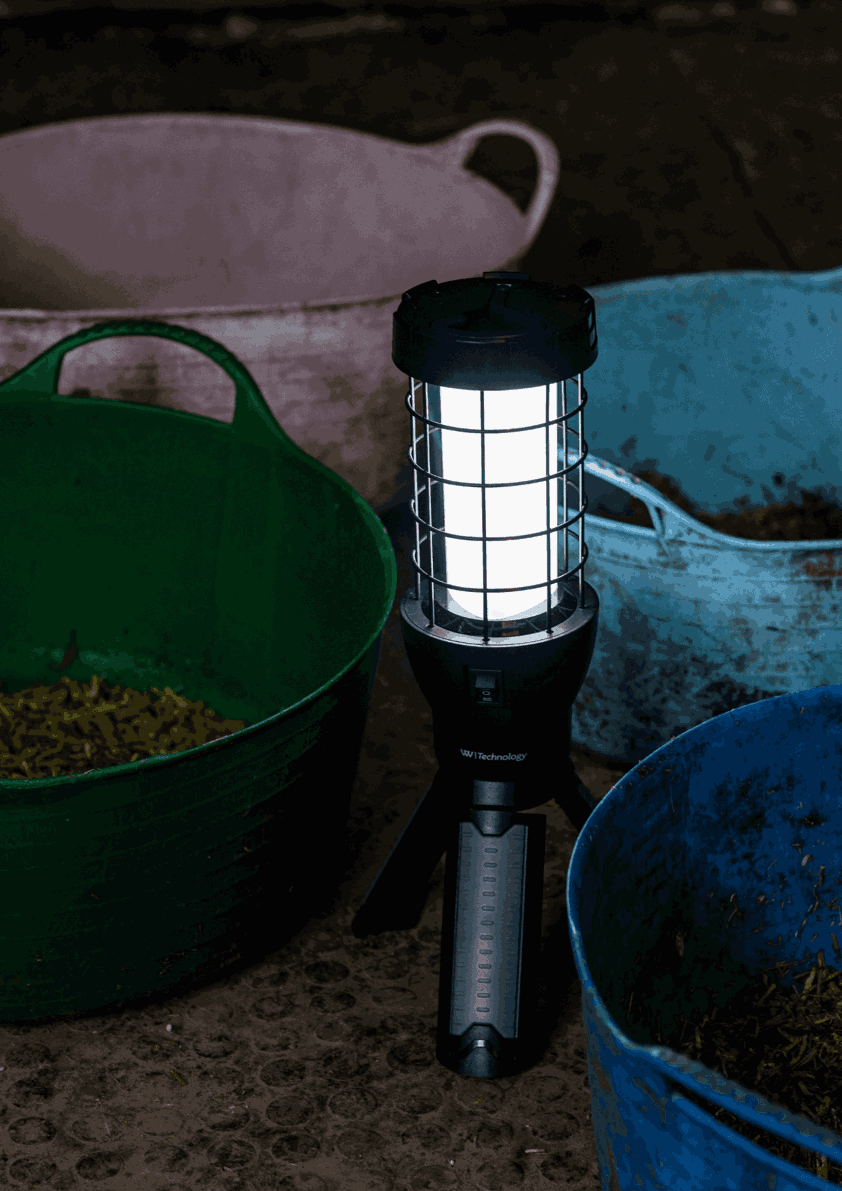 Black/Grey Woof Wear Rechargeable Tripod Lantern