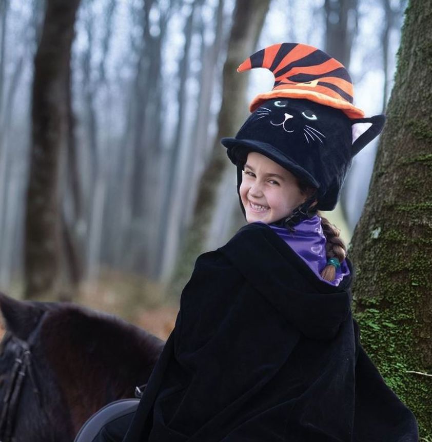 Salem Cat Halloween Hat Silks