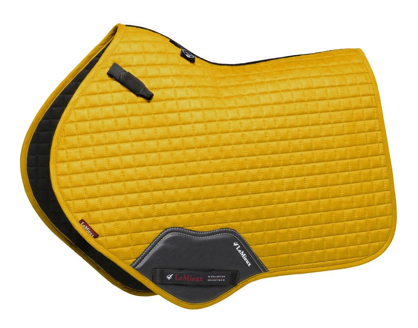 Navy/Cranberry LeMieux Close Contact Suede Saddlecloth