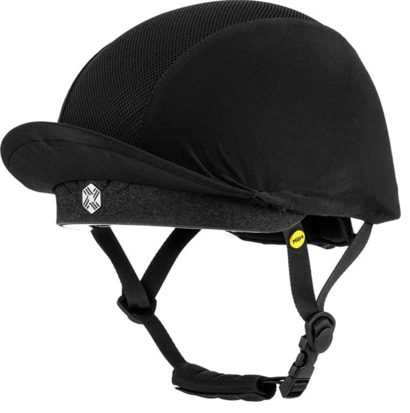 Black/Silver Charles Owen Phoenix Mips Skull Hat - Small Size