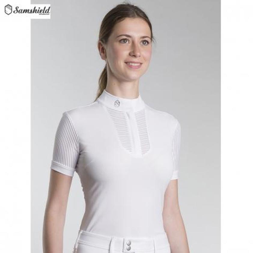 White Samshield Technique Apolline Show Shirt