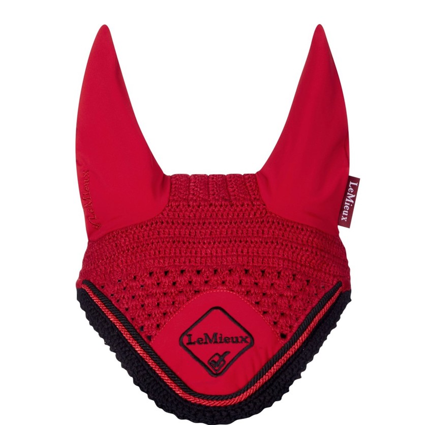 Chilli/Black LeMieux Classic Lycra Fly Hood