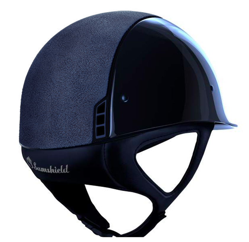 Glossy Blue/Matt Trim/Alcantara Top/5 Swarovski Samshield Shadowmatt Hat