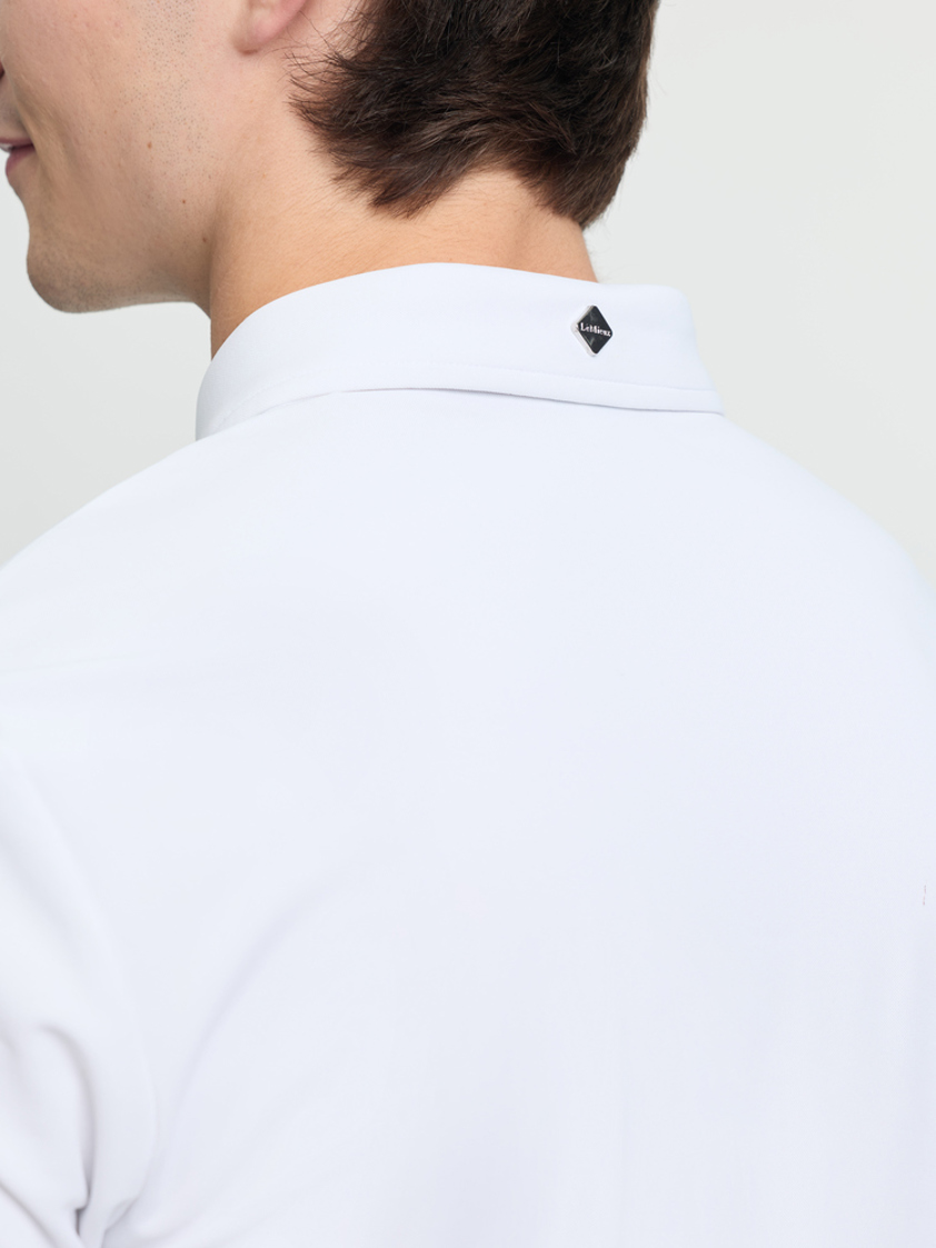 White LeMieux Mens Short Sleeve Competition Shirt