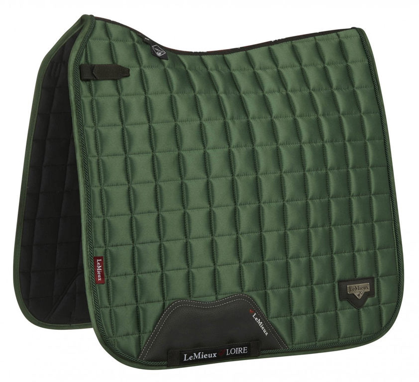 Hunter Green LeMieux Dressage Loire Satin Saddlecloth