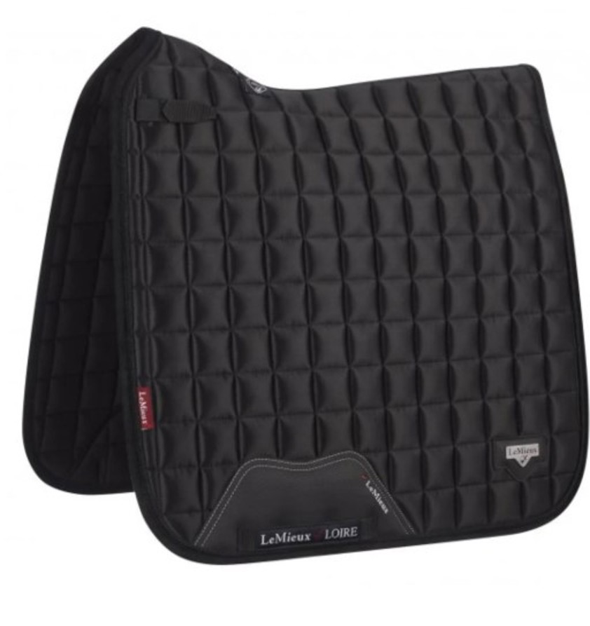Black LeMieux Dressage Loire Satin Saddlecloth