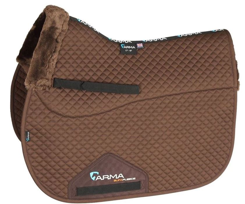 Brown/Brown Supafleece 1/2 Lined Saddlecloth