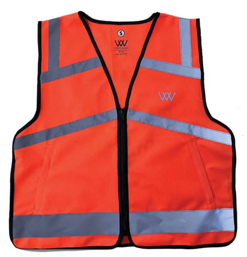 Orange Junior Woof Wear Hi Vis Riding Vest