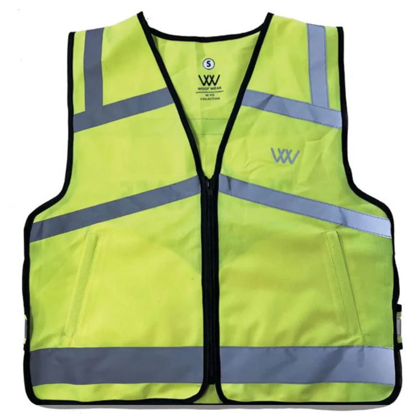 Yellow Junior Woof Wear Hi Vis Riding Vest