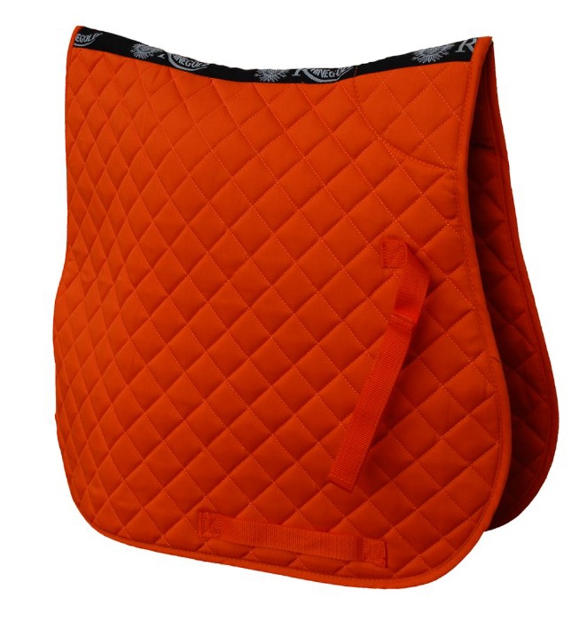 Tangerine Rhinegold Quilted Saddlecloth