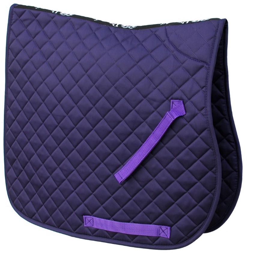 Purple Rhinegold Quilted Saddlecloth