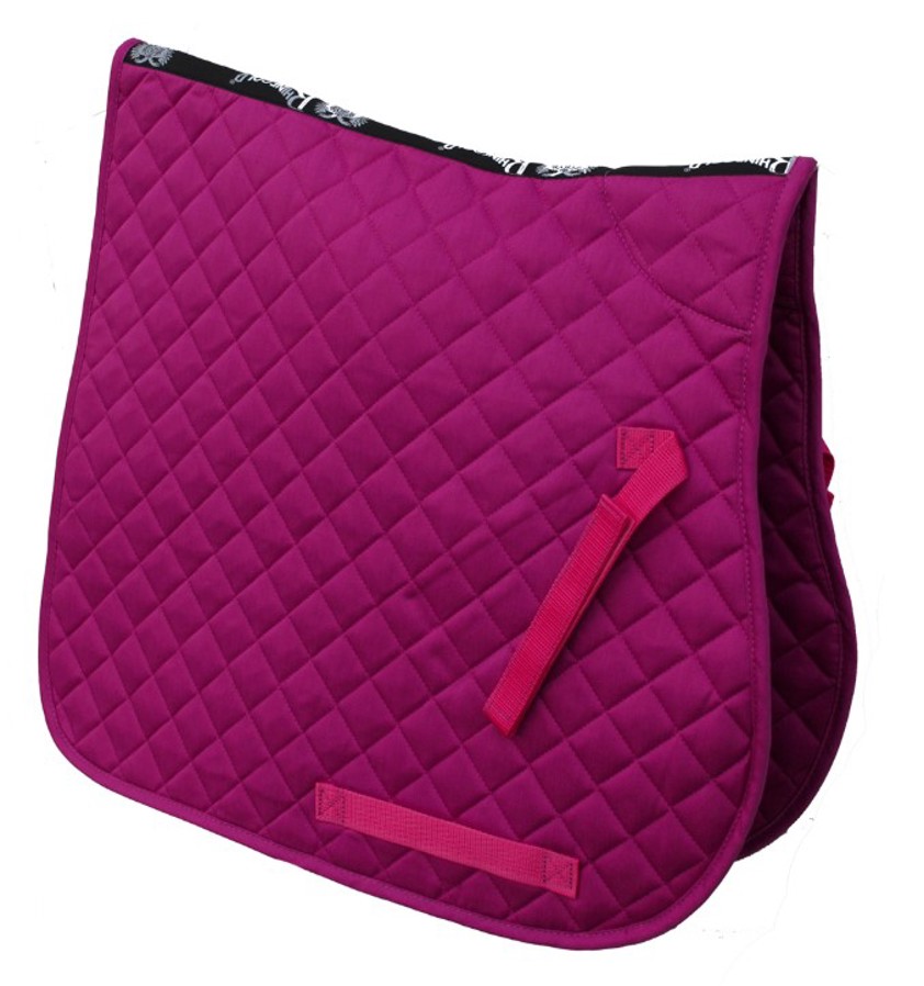 Raspberry Rhinegold Quilted Saddlecloth